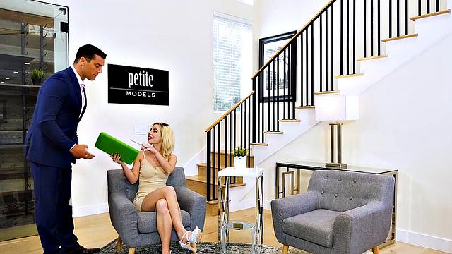 Petite Blonde Bella Rose Gets Fat Cock Deep Inside Her Pierced Pussy