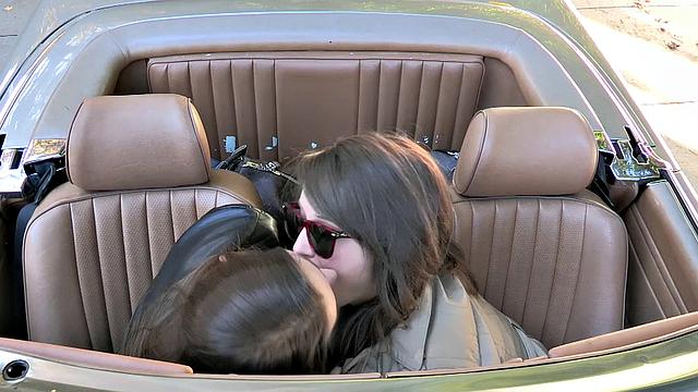 Kinky lesbian sluts in glasses indulge in ass licking, pussy licking and kissing