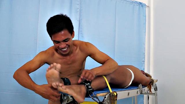 Hunter Tied Down and Tickled