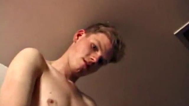Christian strokes his cock and jerks off for the camera
