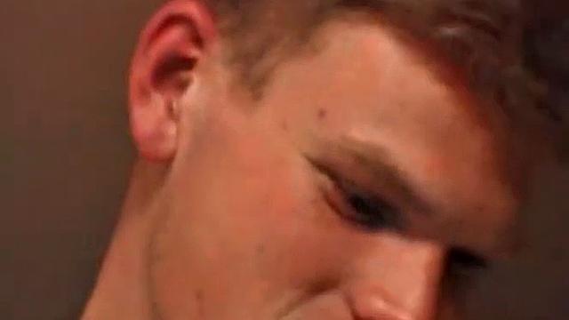 Christian strokes his cock and jerks off for the camera