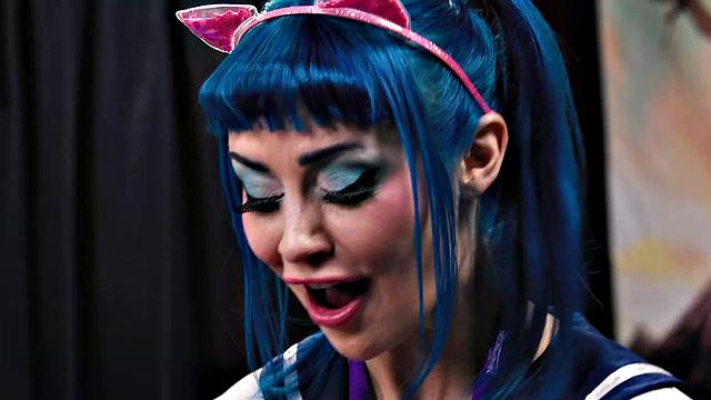 ADULT TIME - FUTA Lulu Chu Takes GUSHING CUMSHOTS From Futa Girls Jewelz Blu & Codi Vore!