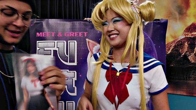 ADULT TIME - FUTA Lulu Chu Takes GUSHING CUMSHOTS From Futa Girls Jewelz Blu & Codi Vore!