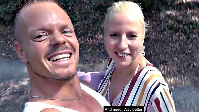 Public amateur MILF fucked outdoors after casting by sex date