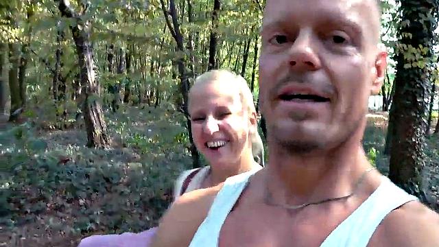 Public amateur MILF fucked outdoors after casting by sex date