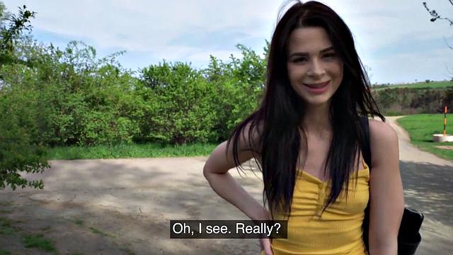 Public 21yo fucked in POV by dirty wild fucker