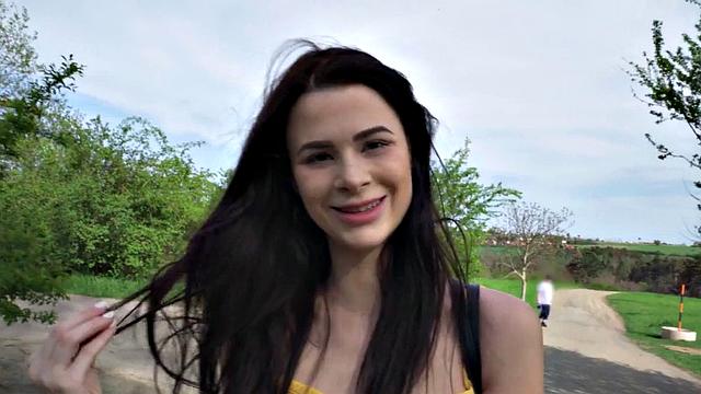 Public 21yo fucked in POV by dirty wild fucker