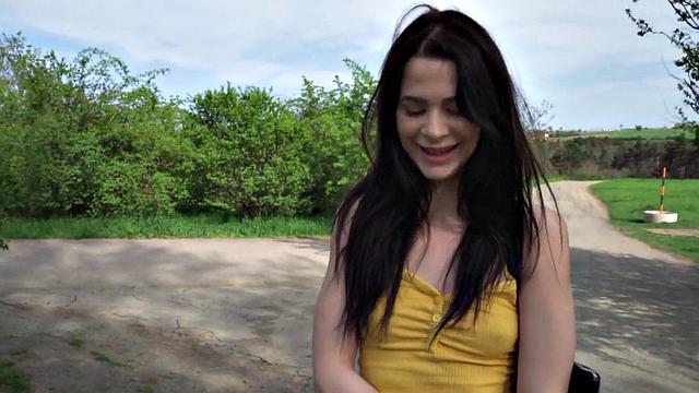 Public 21yo fucked in POV by dirty wild fucker