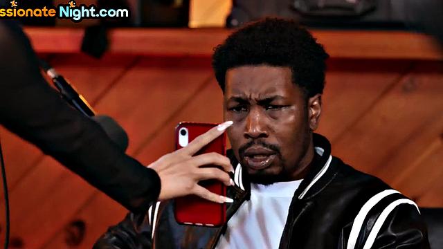 Passionate interracial sex with stunning babe and her BBC boss