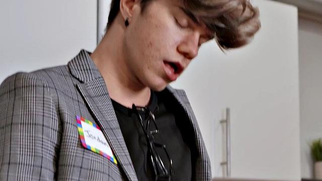 Nympho stud fucked in ass by nice male dick