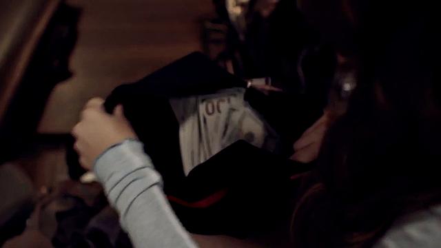 Seductive babe gets doggystyled in 3some