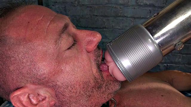 Machine-loving mistress fucks male sub