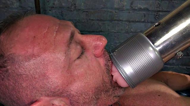 Machine-loving mistress fucks male sub