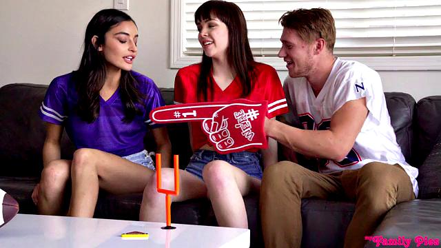 Super Sunday With My Step Sis And Friend - S12:E1