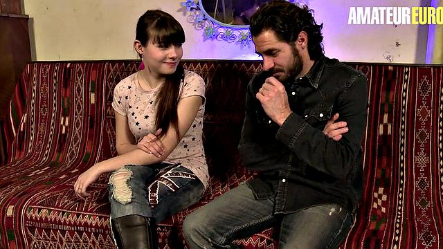 LA NOVICE - Luna Rival and Mickael Cheritto - Hardcore Afternoon For A Teen Brunette