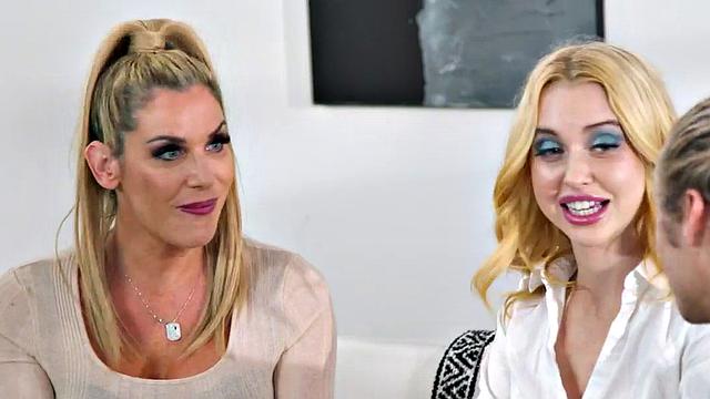 Sinful masseuse joins couple in passionate 3some