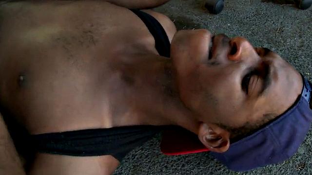 Ebony Thug pulled and fucked by white top in store