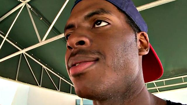 Ebony Thug pulled and fucked by white top in store