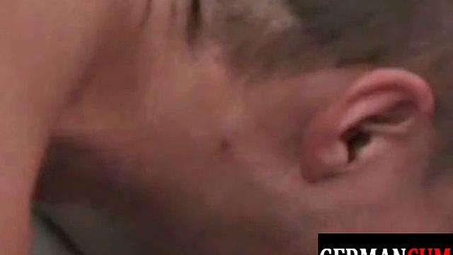 Slim German gets sucked off before doggy style by jock