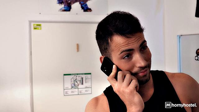 Sexy redhead sucks and fucks in hostel