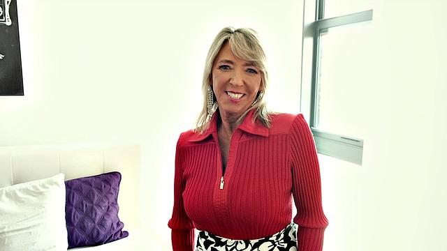 The 69-year-old with sensitive nipples and pink pussy returns