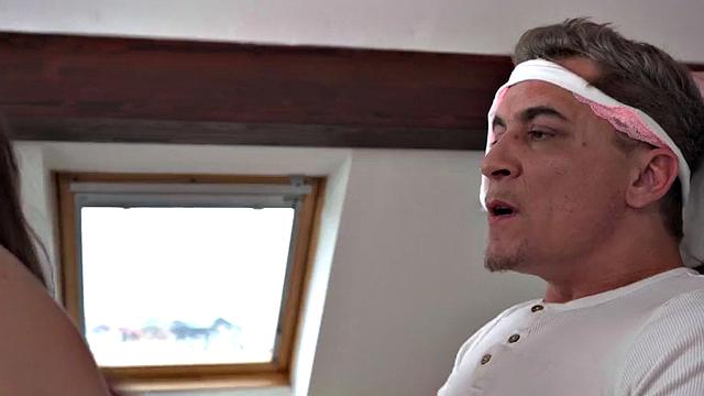 Hostel nympho fucked in missionary in wet pussy hole