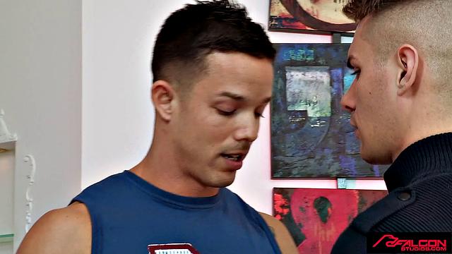 FalconStudios - Shy Jock Pledge Meets, Sucks And Fucks The Cock OF INITIATION