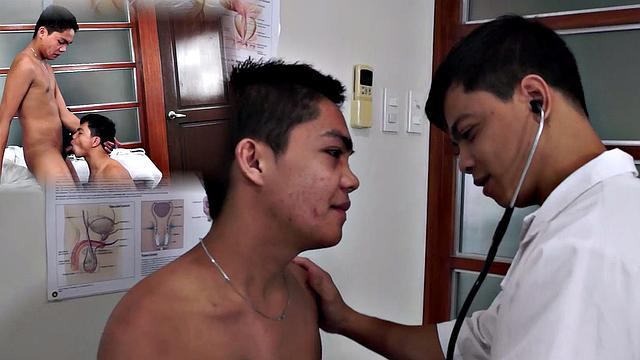 Asian doctor loves fucking patient in anal hole