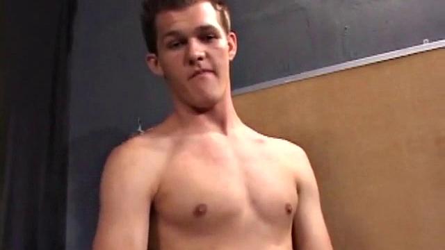 Nick Jarett strips naked and works up a stiff one. Then he shows his self-sucking talents, before a hand strokes his cock using sex toys and his ass. After edging Nick a few times he squirts out cum.