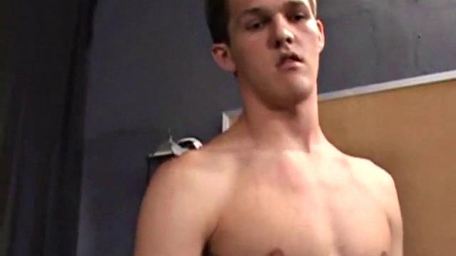 Nick Jarett strips naked and works up a stiff one. Then he shows his self-sucking talents, before a hand strokes his cock using sex toys and his ass. After edging Nick a few times he squirts out cum.