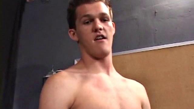 Nick Jarett strips naked and works up a stiff one. Then he shows his self-sucking talents, before a hand strokes his cock using sex toys and his ass. After edging Nick a few times he squirts out cum.