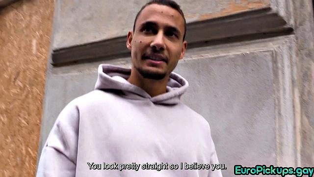 Pulled jock stretching his hairy asshole