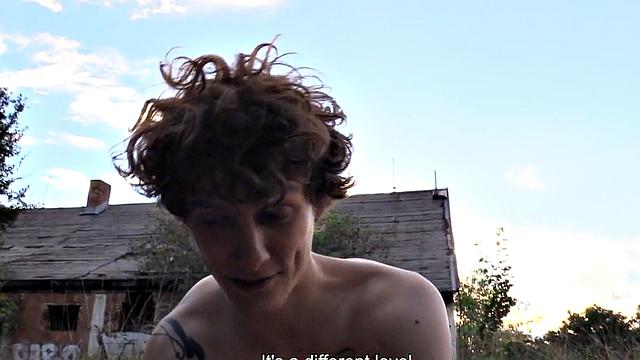 Real skinny farmer cockriding