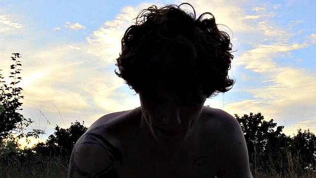 Real skinny farmer cockriding