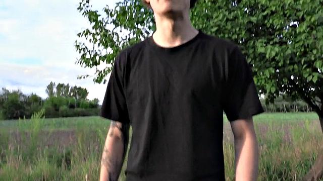 Real skinny farmer cockriding