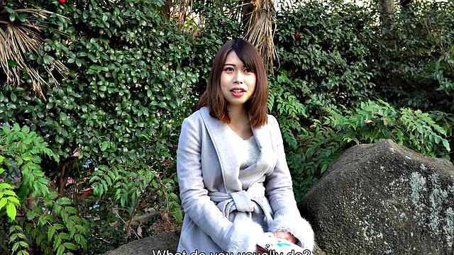 Risako Goto is new to adult videos and enjoys her first on-camera sex