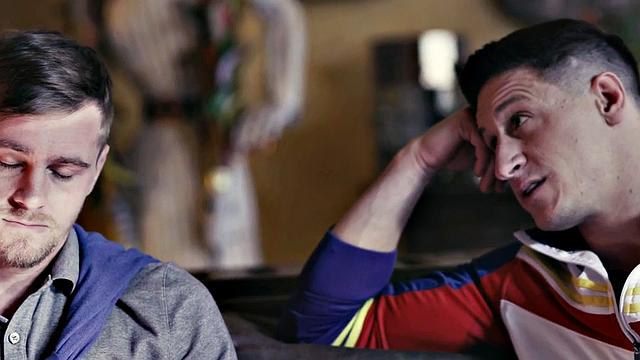 Taboo stepbro barebacked by tattooed stud to cumshot