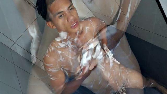 Welcome to our super sexy twink Argie. Today he is solo and will show us how he loves to work his cock. He spends the first part of the scene wanking outdoors. Then we go inside for self anal penetration with a dildo.