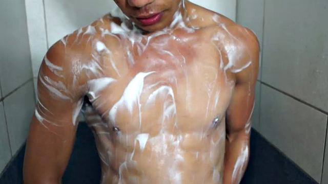 Welcome to our super sexy twink Argie. Today he is solo and will show us how he loves to work his cock. He spends the first part of the scene wanking outdoors. Then we go inside for self anal penetration with a dildo.