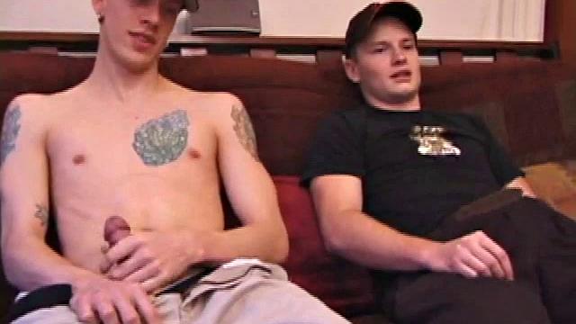 Shane hooks up with Lex Python, who is also straight, but curious. Shane and Lex work on themselves solo for a while, before curiosity gets the best of Lex. He reaches over and grabs Shane, even putting it in his mouth for a bit.