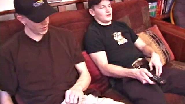 Shane hooks up with Lex Python, who is also straight, but curious. Shane and Lex work on themselves solo for a while, before curiosity gets the best of Lex. He reaches over and grabs Shane, even putting it in his mouth for a bit.