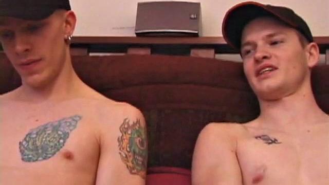 Shane hooks up with Lex Python, who is also straight, but curious. Shane and Lex work on themselves solo for a while, before curiosity gets the best of Lex. He reaches over and grabs Shane, even putting it in his mouth for a bit.