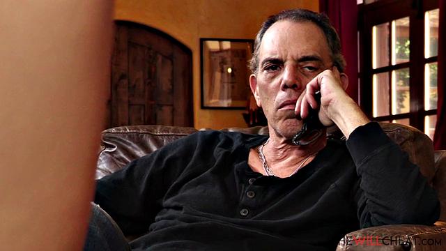 Blonde MILF Christie Stevens fucks her hot stepson in front of her husband!