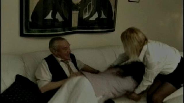 Grumpy Man Gets Paddle Happy