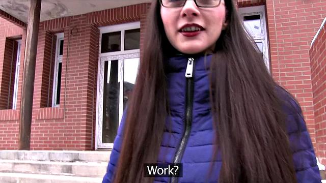 Cum Dribble for Russian Journalist