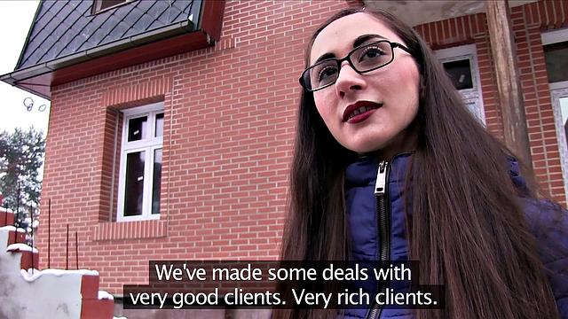 Cum Dribble for Russian Journalist