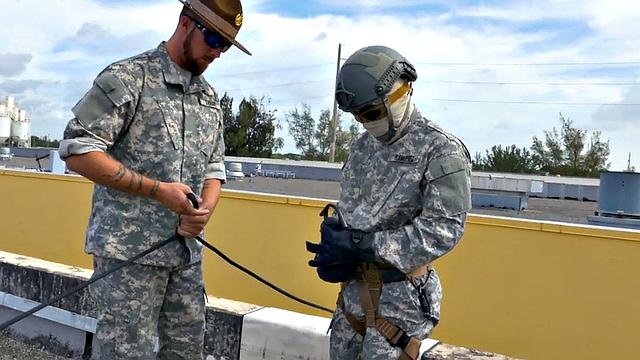 Military bottom stud assfucked in front of elder voyeur