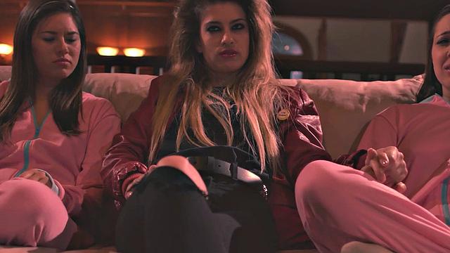 GIRLSWAY - Pervert Babysitter Kristen Scott Teaches Teens About Lesbian Sex