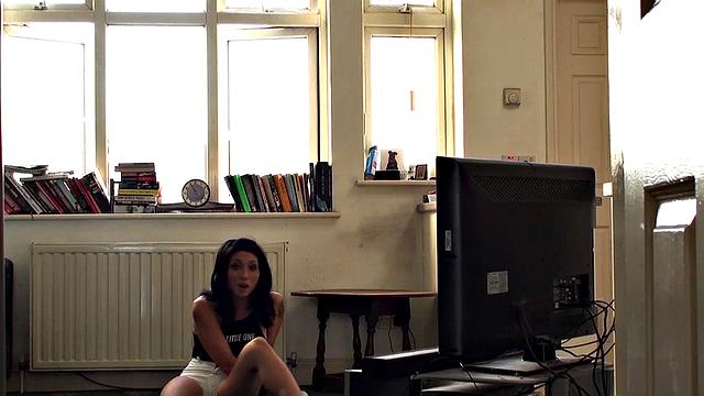 Super hot British whore punished by rough cock