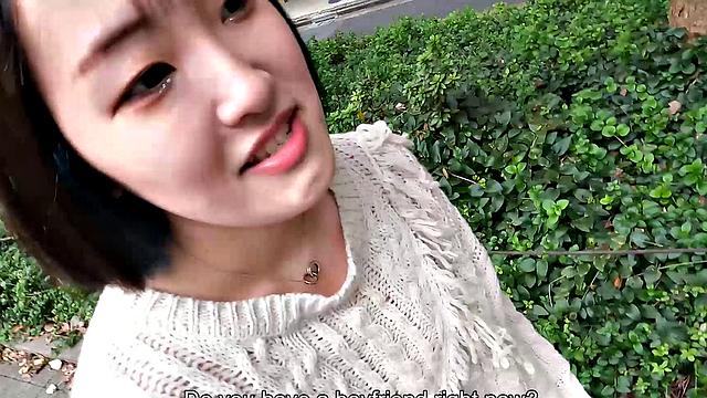 Amateur Hana Kawamura comes to masturbate for us today